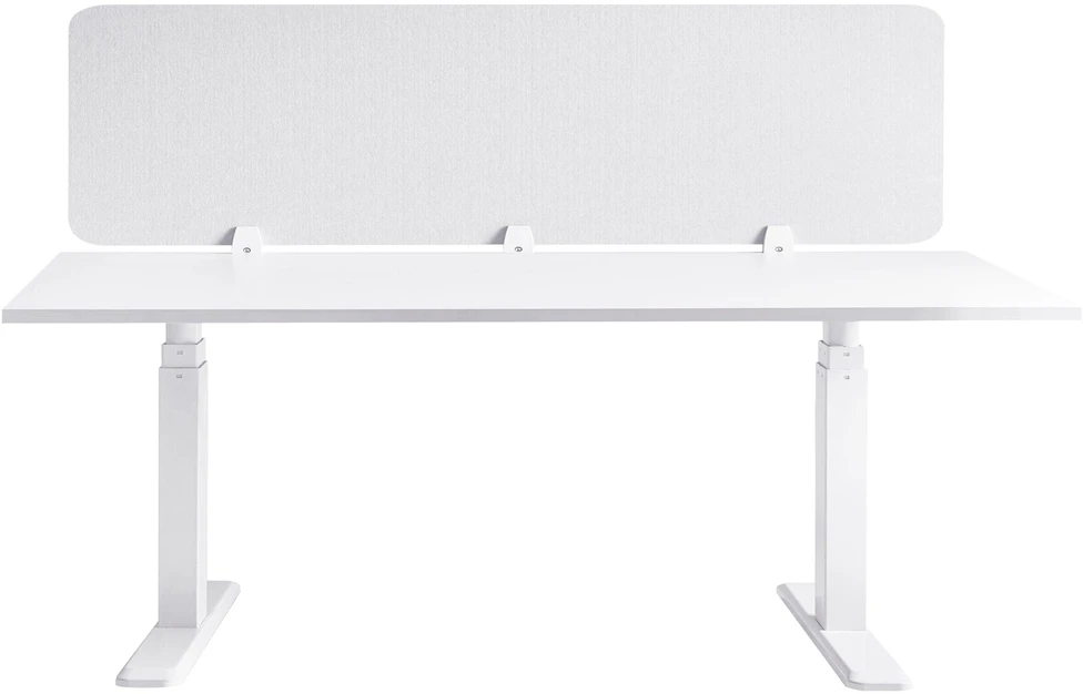 Beliani Rašomojo stalo pertvara SPLIT 180 x 50 cm, balkšva