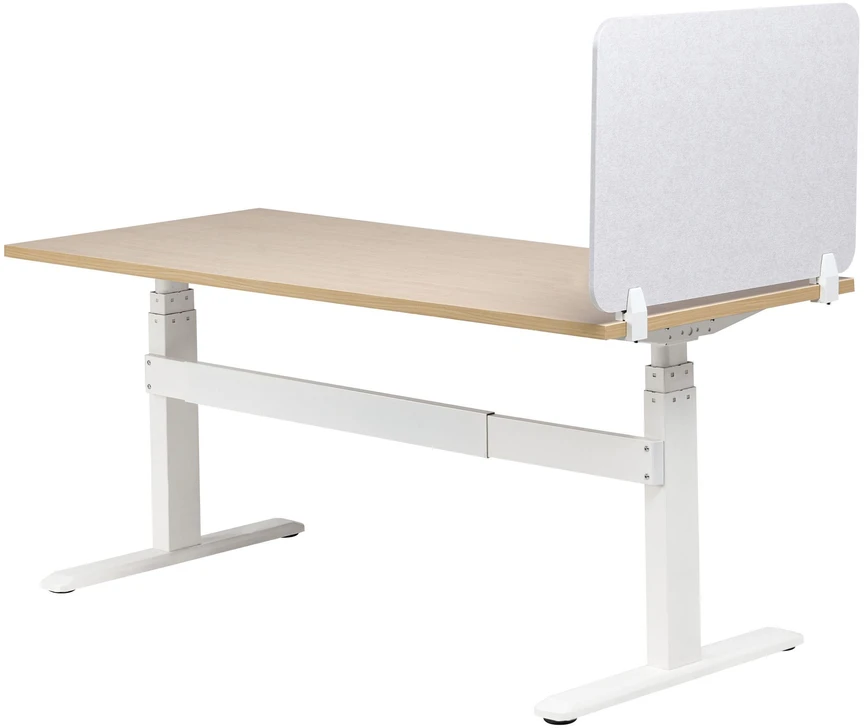 Beliani Rašomojo stalo pertvara SPLIT 72 x 50 cm, balta