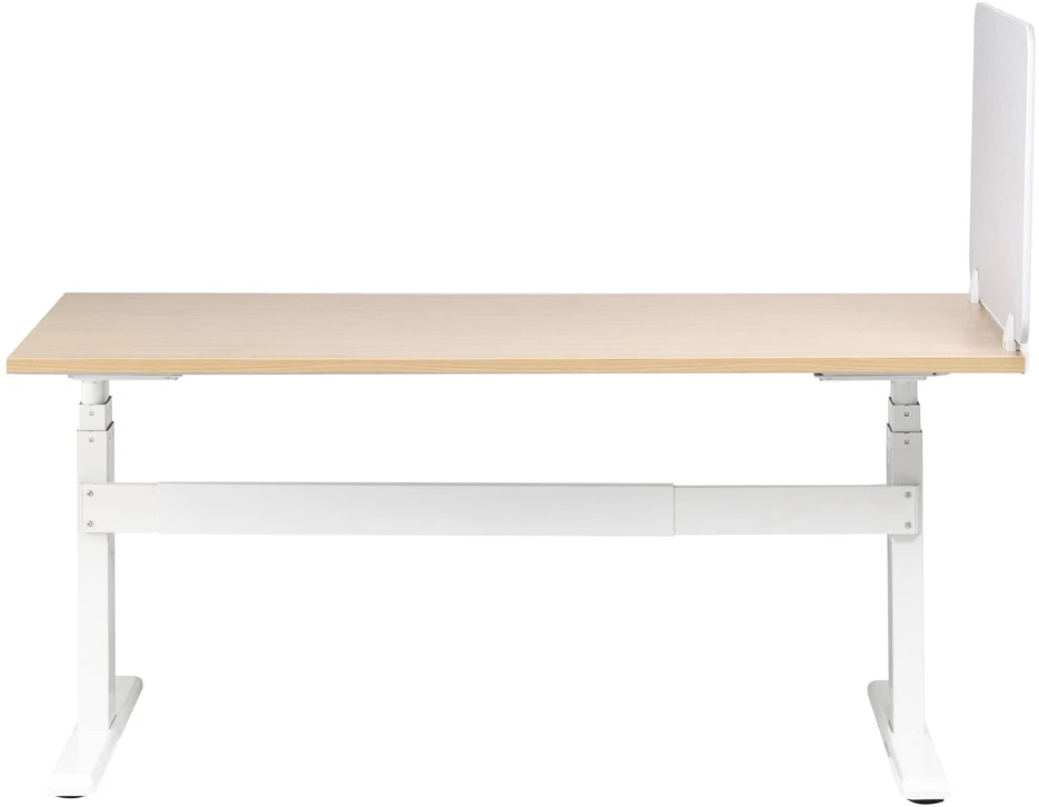 Beliani Rašomojo stalo pertvara SPLIT 72 x 50 cm, balta