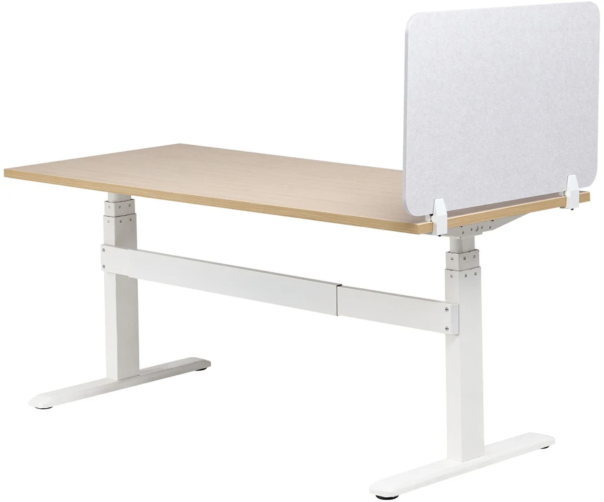 Beliani Rašomojo stalo pertvara SPLIT 80 x 50 cm, balta