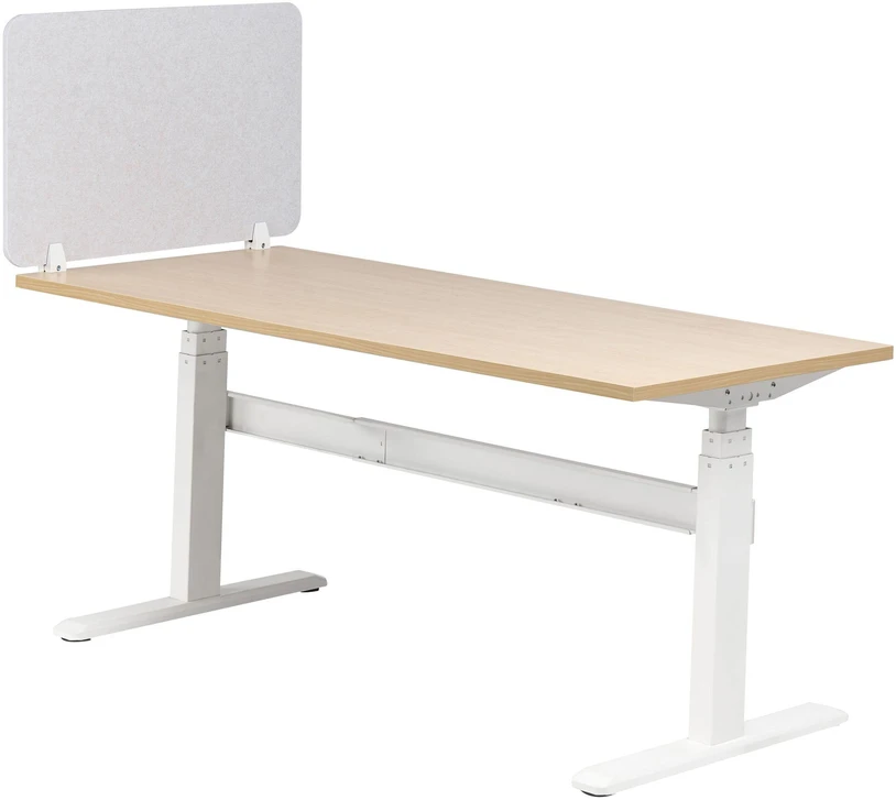 Beliani Rašomojo stalo pertvara SPLIT 80 x 50 cm, balta