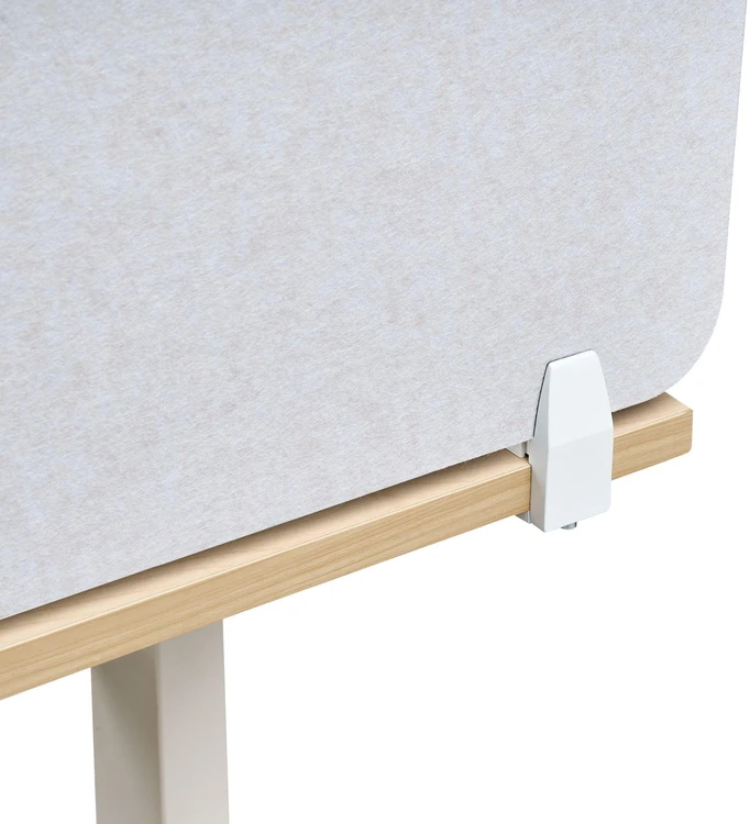 Beliani Rašomojo stalo pertvara SPLIT 80 x 50 cm, balta