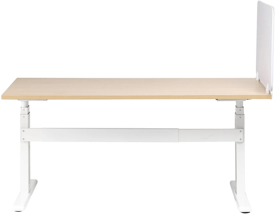 Beliani Rašomojo stalo pertvara SPLIT 80 x 50 cm, balta