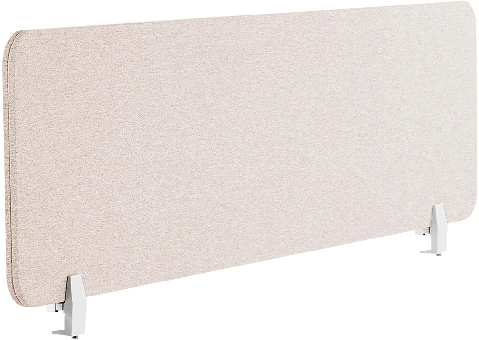 Beliani Rašomojo stalo pertvara WALLY 160 x 40 cm smėlio spalvos
