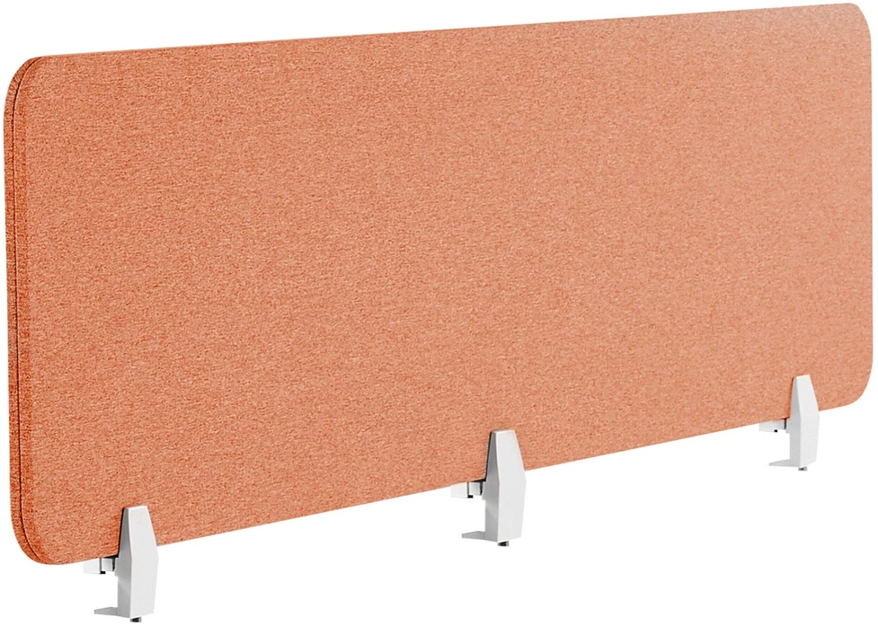 Beliani Rašomojo stalo pertvara WALLY 180 x 40 cm šviesiai raudona