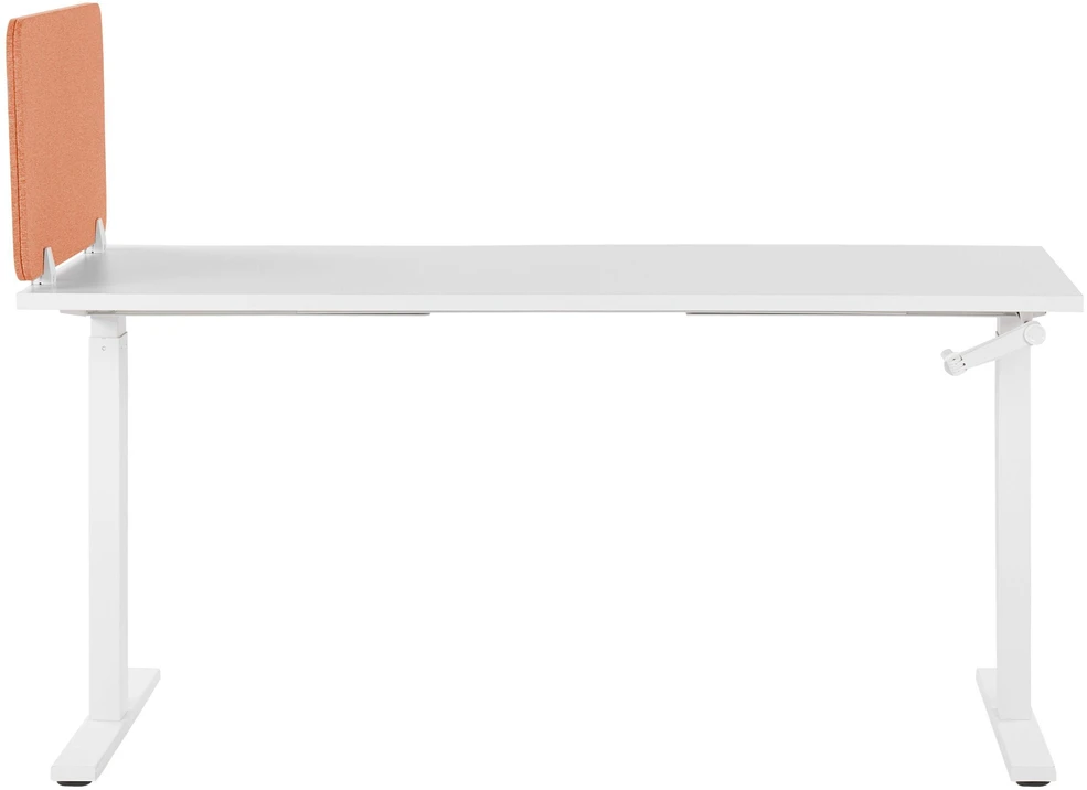 Beliani Rašomojo stalo pertvara WALLY 72 x 40 cm ryškiai raudona