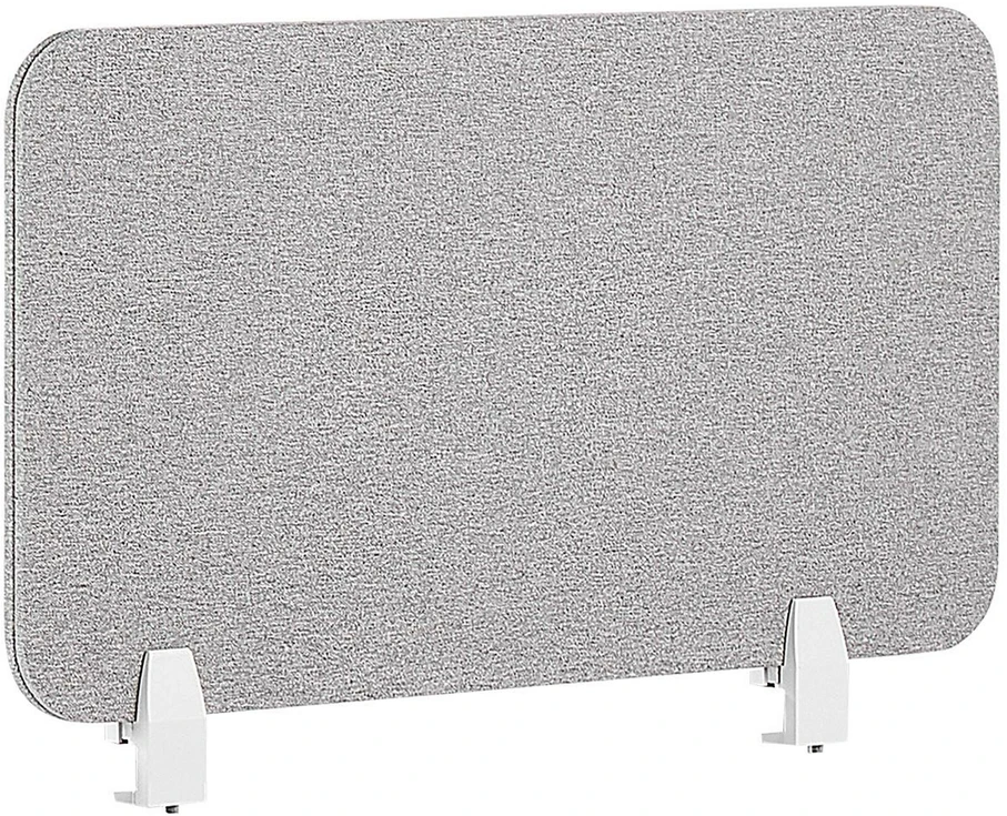 Beliani Rašomojo stalo pertvara WALLY 80 x 40 cm šviesiai pilka