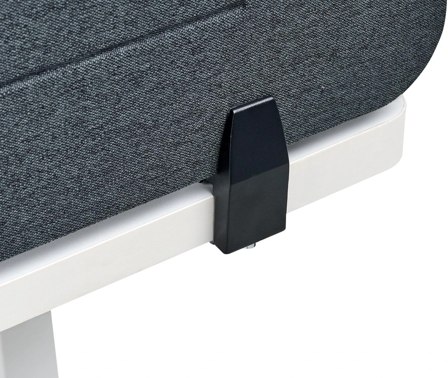 Beliani Rašomojo stalo pertvara ZIGGY 120 x 40 cm tamsiai pilka