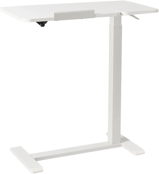 Beliani Reguliuojamas nešiojamojo kompiuterio stalas SCHOLA baltas 70 cm 40 cm