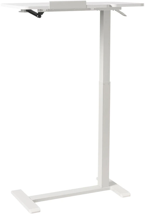 Beliani Reguliuojamas nešiojamojo kompiuterio stalas SCHOLA baltas 70 cm 40 cm