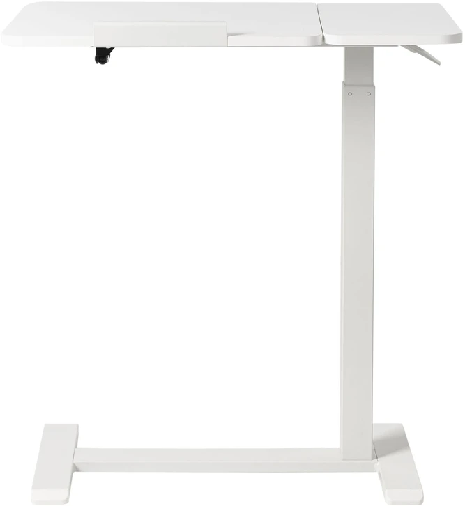 Beliani Reguliuojamas nešiojamojo kompiuterio stalas SCHOLA baltas 70 cm 40 cm