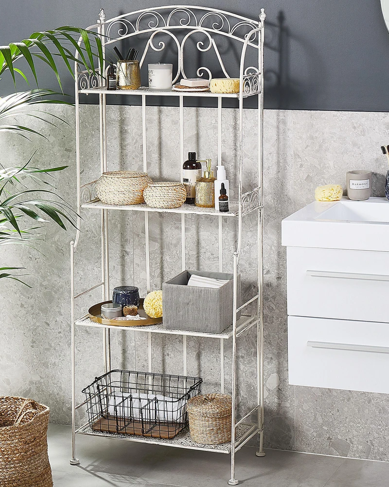Beliani Rėmas augalams PADUA metalinis 156 cm 61 cm baltas