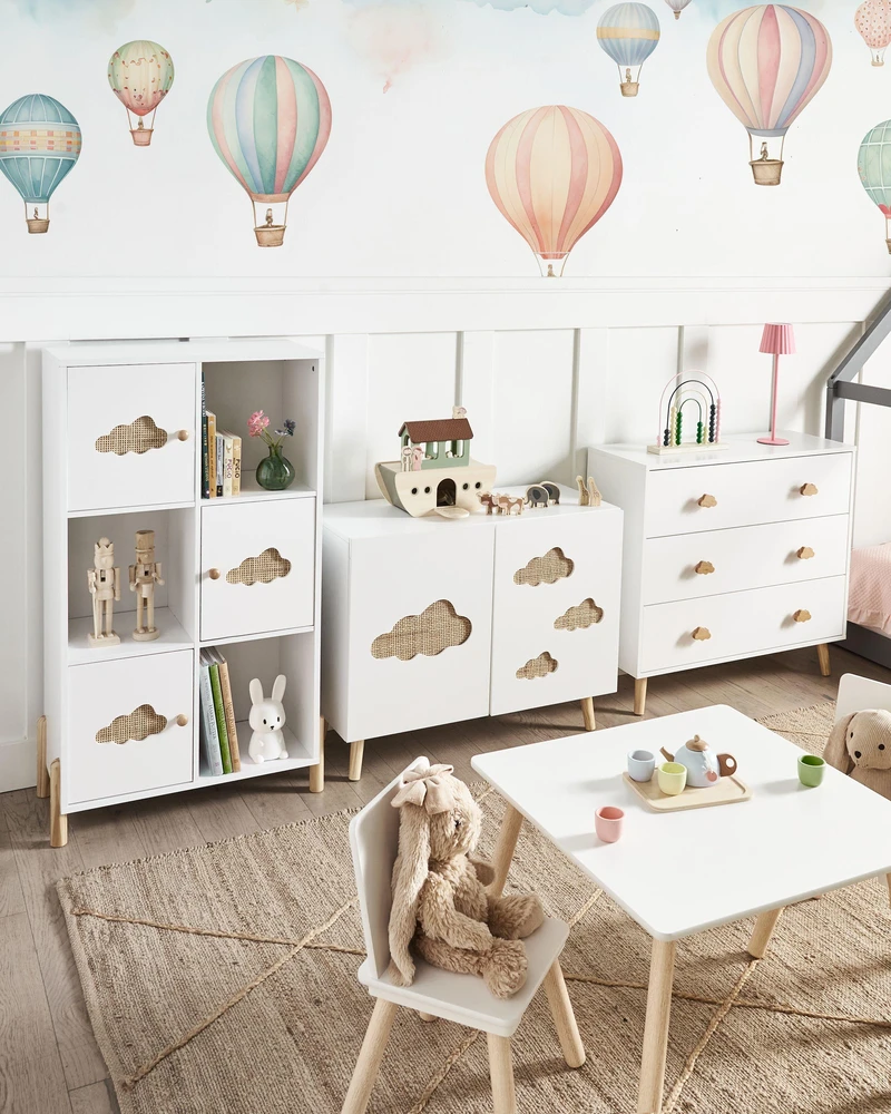 Beliani Rėmas CLOUDY 111 cm baltas