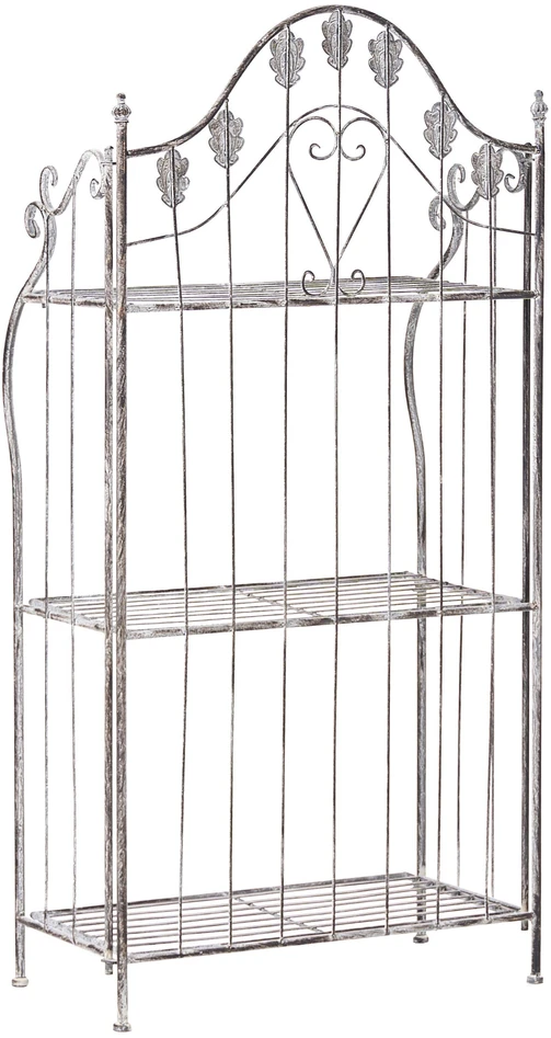 Beliani Rėmas VISANO metalinis 123 cm 59 cm pilkas