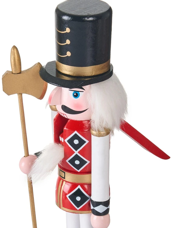 Beliani „RICKLEAN“ dekoracinių figūrėlių rinkinys riešutų gliaudytojai 30 cm red / baltas