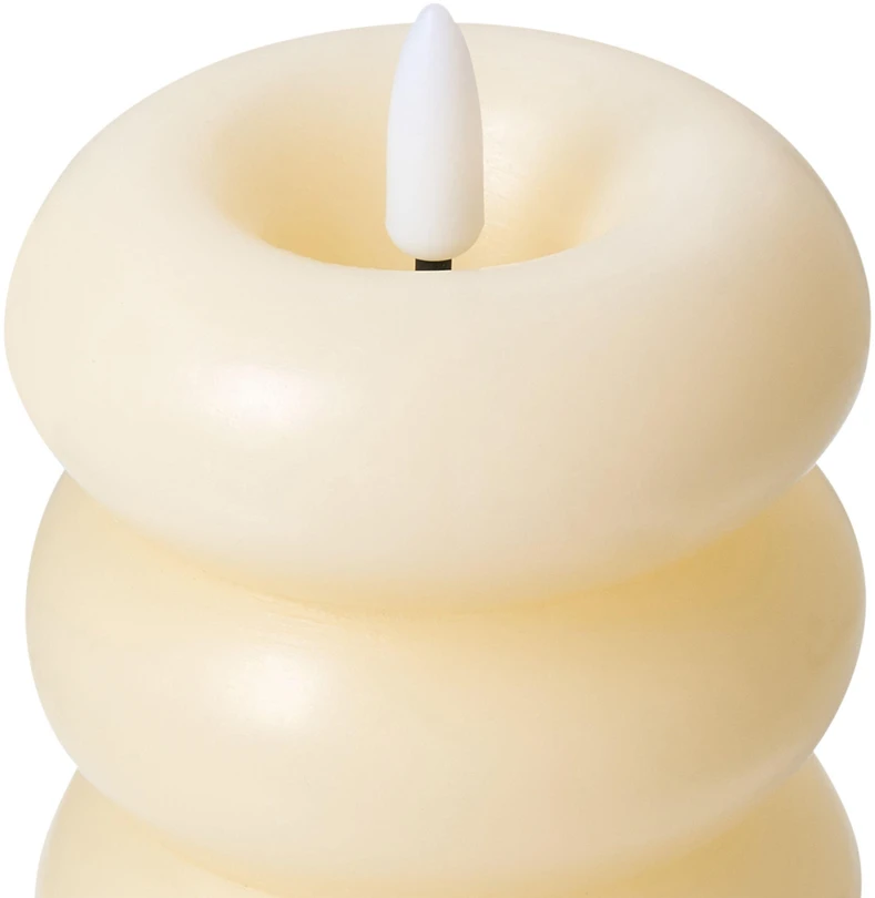 Beliani Rinkinys iš 3 vnt. LED žvakių ETERNIS 5/8/11 cm, kreminė balta