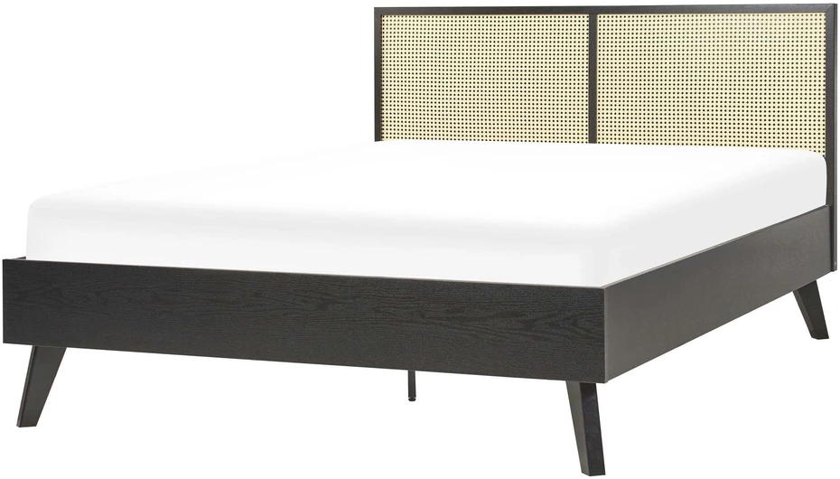 Beliani Rotango lova MONPAZIER 140 x 200 cm juoda
