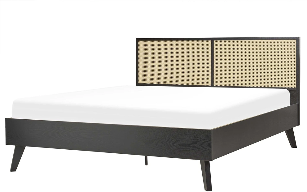 Beliani Rotango lova MONPAZIER 160 x 200 cm juoda