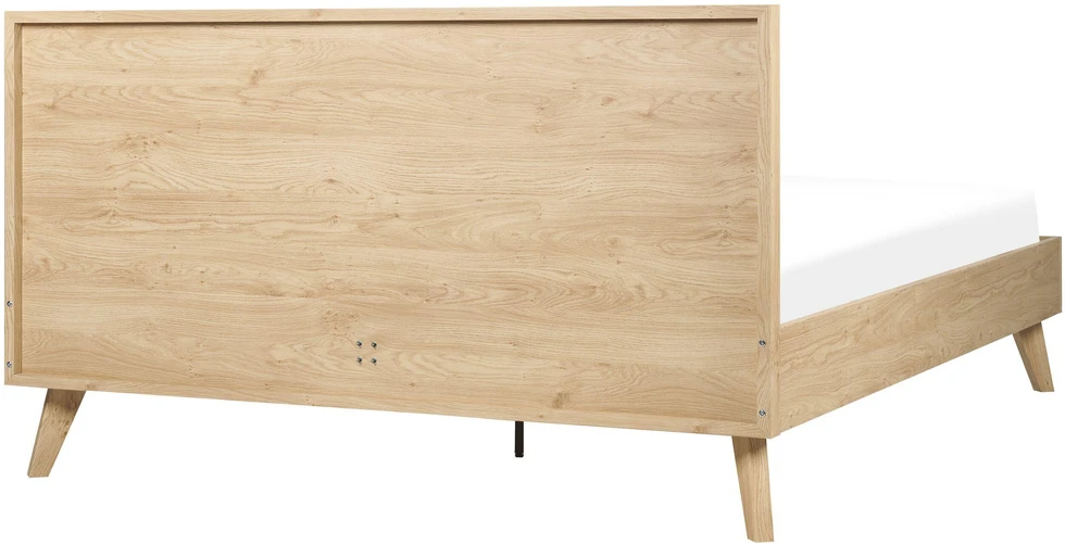 Beliani Rotango lova MONPAZIER 160 x 200 cm šviesiai ruda
