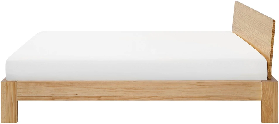 Beliani ROYAN lova iš pušies medienos, 160 x 200 cm, šviesiai ruda