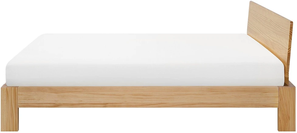 Beliani ROYAN lova iš pušies medienos, 180 x 200 cm, šviesiai ruda