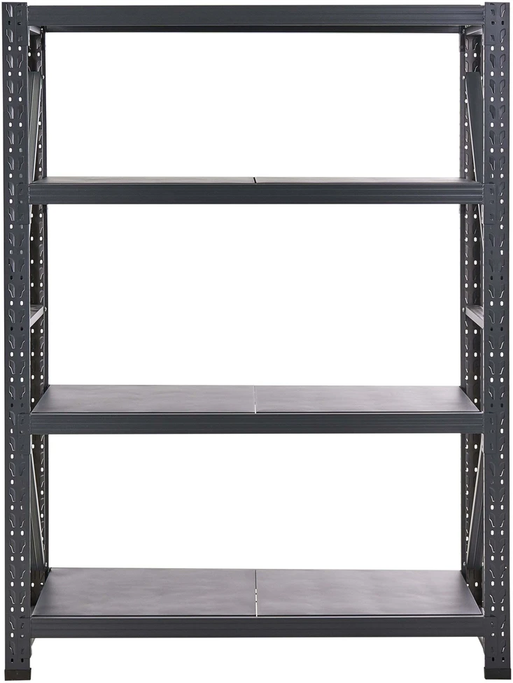 Beliani Sandėliavimo lentyna FIUGGI Metal 200 cm 150 cm Juoda