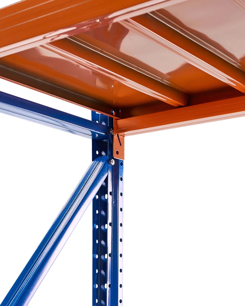 Beliani Sandėliavimo lentyna FIUGGI metalinė 200 cm 150 cm oranžinė