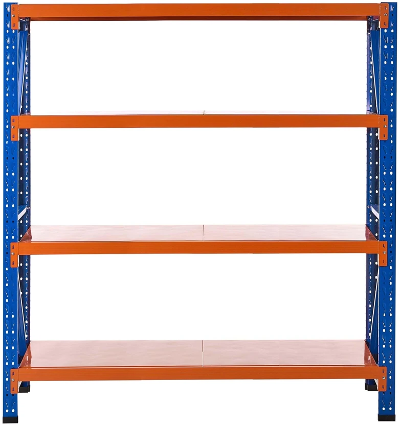 Beliani Sandėliavimo lentyna FIUGGI metalinė 200 cm 200 cm oranžinė
