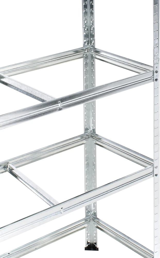 Beliani Sandėliavimo lentyna XITTA Metal 150 cm 75 cm Sidabrinė