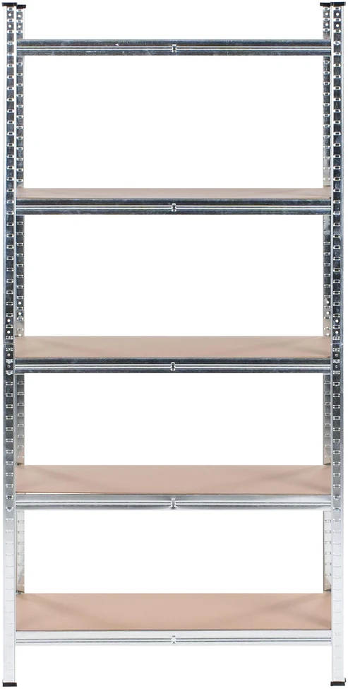 Beliani Sandėliavimo lentyna XITTA Metal 150 cm 75 cm Sidabrinė