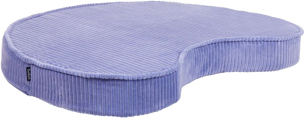 Beliani Sėdimasis pufas NILI veliūrinis šviesiai violetinis