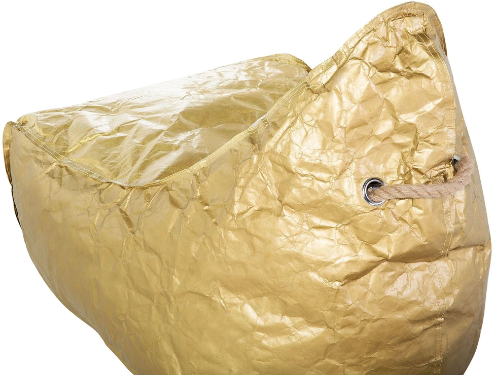 Beliani Sėdmaišis 200 L DROP 63 cm 75 cm auksinis