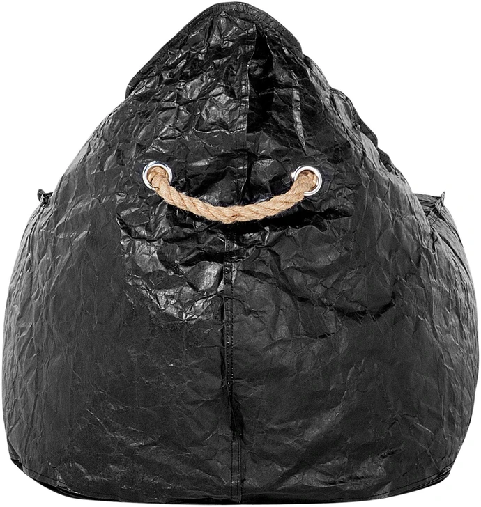 Beliani Sėdmaišis 200 L DROP 63 cm 75 cm Juodas