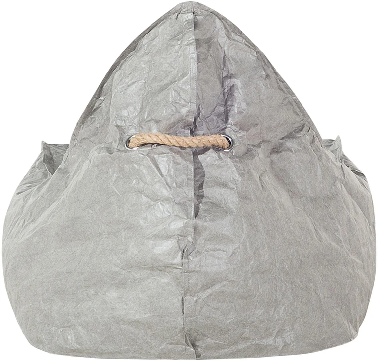 Beliani Sėdmaišis 200 L DROP 63 cm 75 cm šviesiai pilkas