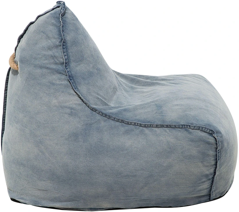 Beliani Sėdmaišis 200 L DROP 63 cm 75 cm žydras