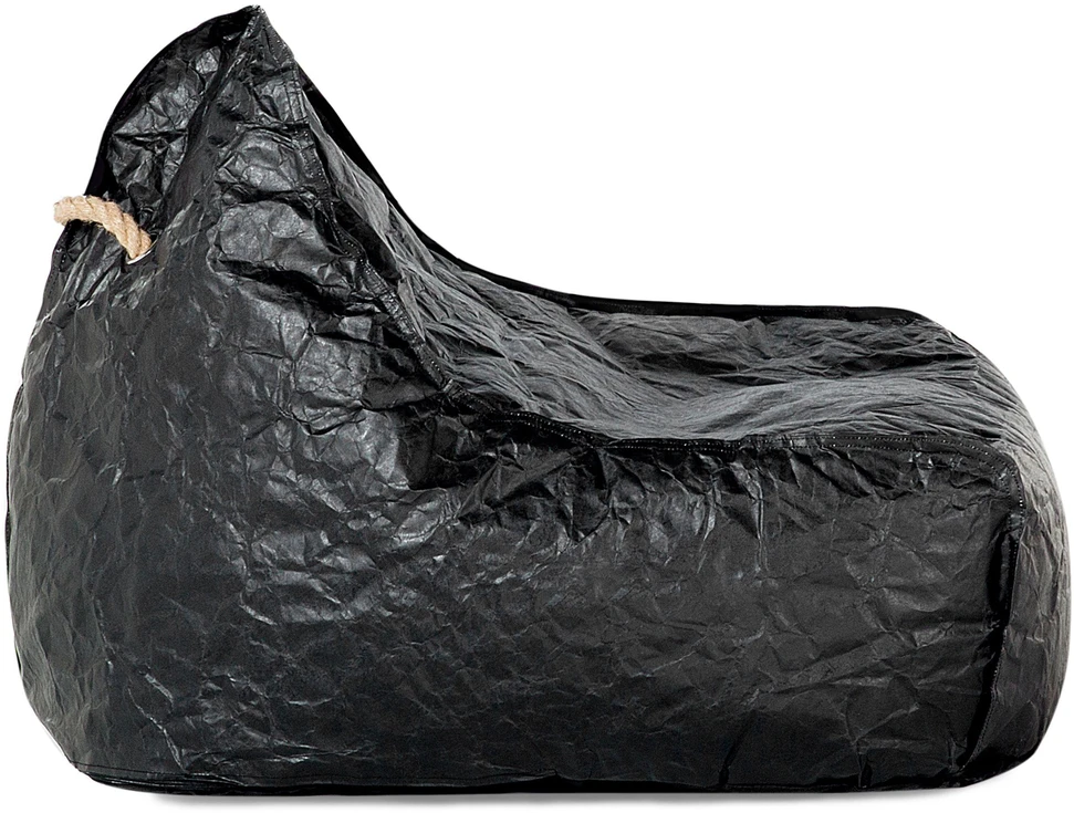 Beliani Sėdmaišis 200 L DROP 63 cm 75 cm Juodas