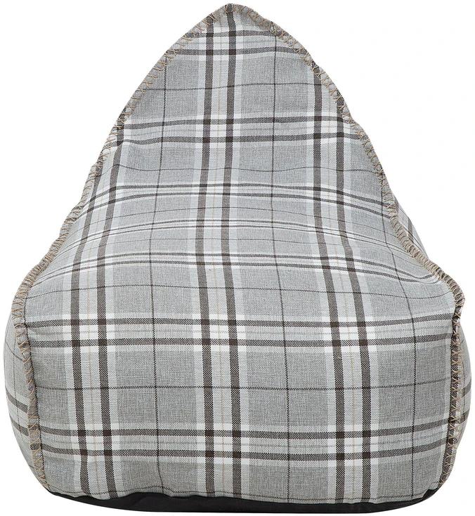 Beliani Sėdmaišis 200 L DROP LINEN 63 cm 75 cm Pilkas