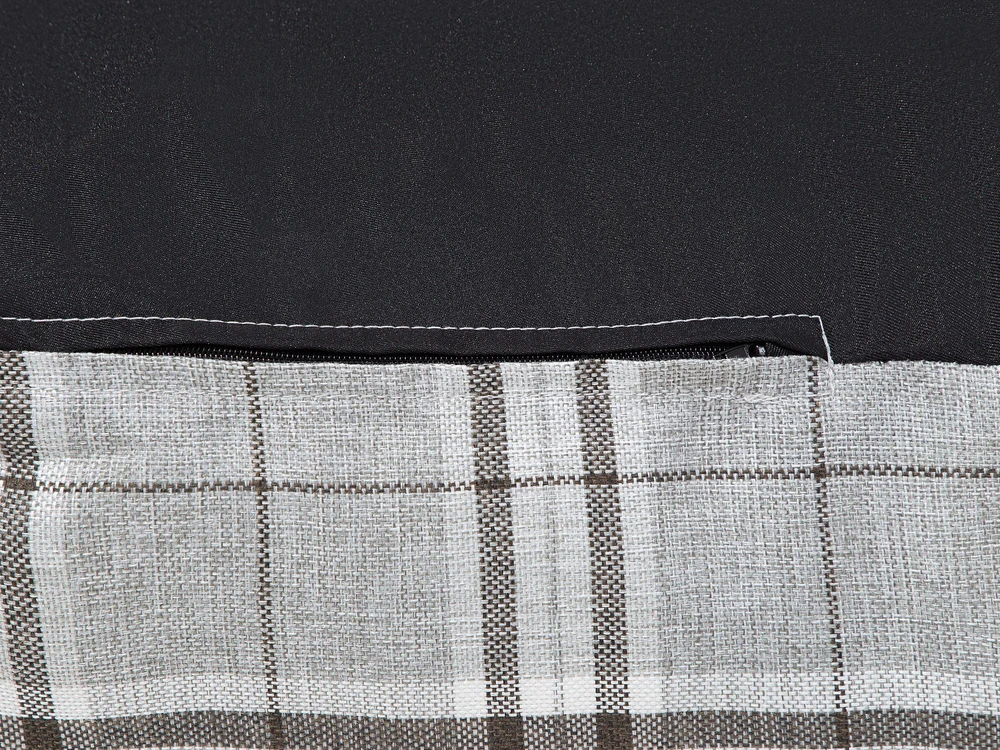 Beliani Sėdmaišis 200 L DROP LINEN 63 cm 75 cm Pilkas
