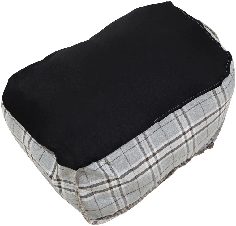 Beliani Sėdmaišis 200 L DROP LINEN 63 cm 75 cm Pilkas