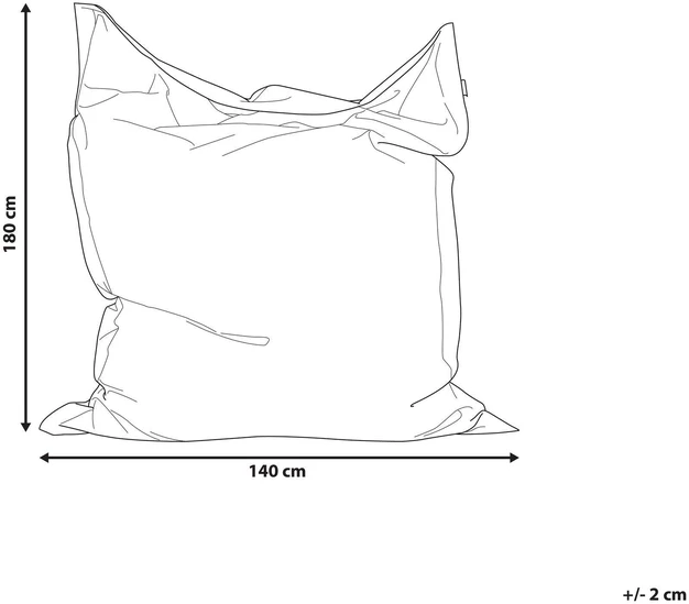 Beliani Sėdmaišis 300 l FUZZY 140 cm 180 cm violetinis