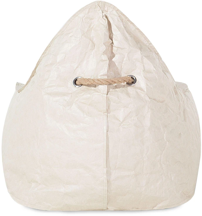 Beliani Sėdmaišis „DROP“ 200 l, 63 × 75 cm, šviesiai smėlinis