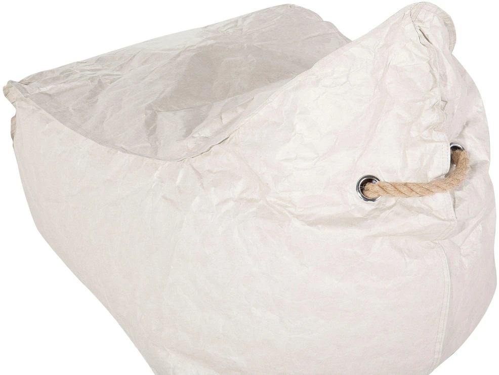 Beliani Sėdmaišis „DROP“ 200 l, 63 × 75 cm, šviesiai smėlinis