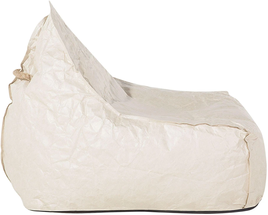 Beliani Sėdmaišis „DROP“ 200 l, 63 × 75 cm, šviesiai smėlinis