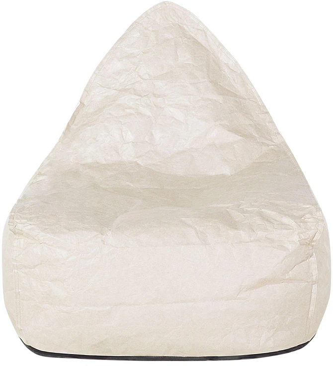 Beliani Sėdmaišis „DROP“ 200 l, 63 × 75 cm, šviesiai smėlinis