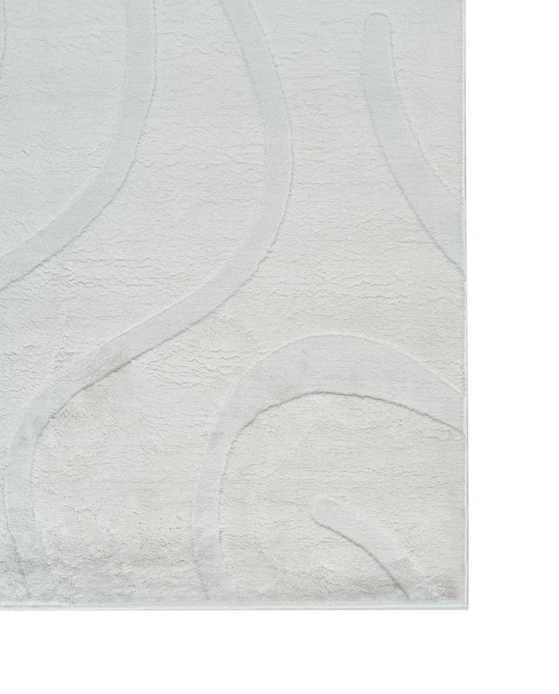 Beliani SELVORI kilimas, balkšvas, 160 x 160 cm