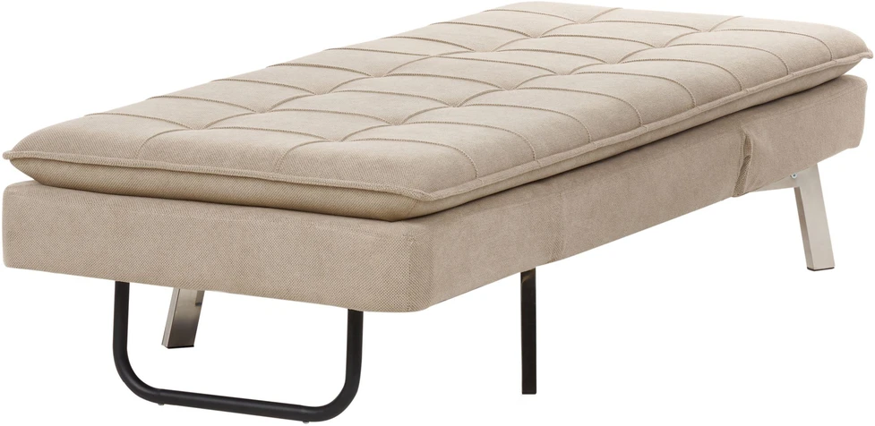 Sofa Beliani Šezlongas LOIRET smėlio spalvos