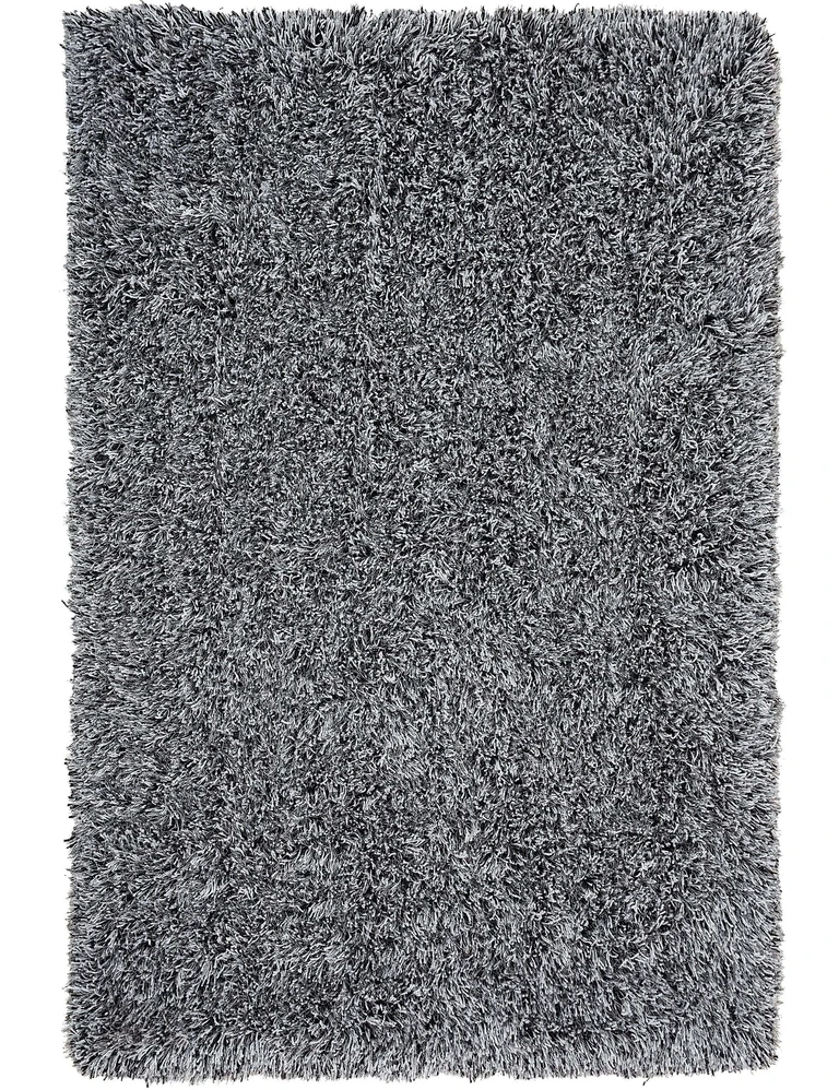 Beliani Shaggy kilimas CIDE juodas/baltas 140 x 200 cm
