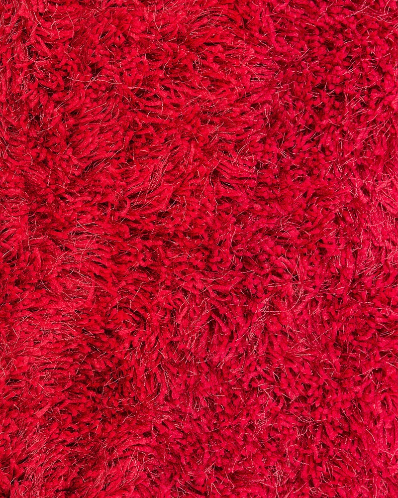Beliani Shaggy kilimas CIDE raudonos spalvos 80 x 150 cm