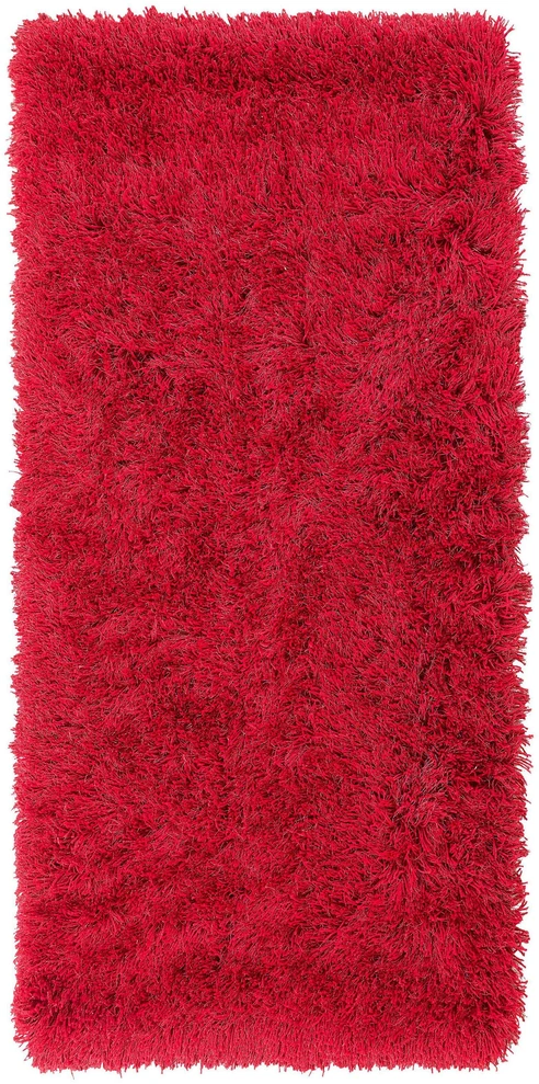 Beliani Shaggy kilimas CIDE raudonos spalvos 80 x 150 cm