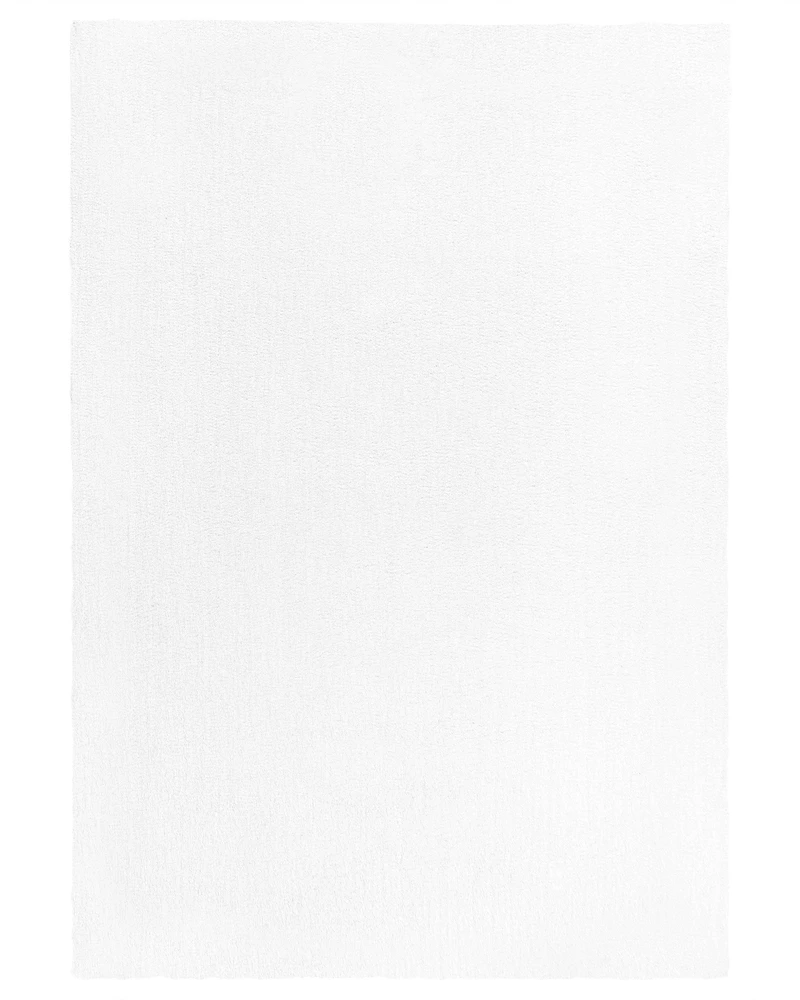Beliani Shaggy kilimas DEMRE, baltas, 140 x 200 cm